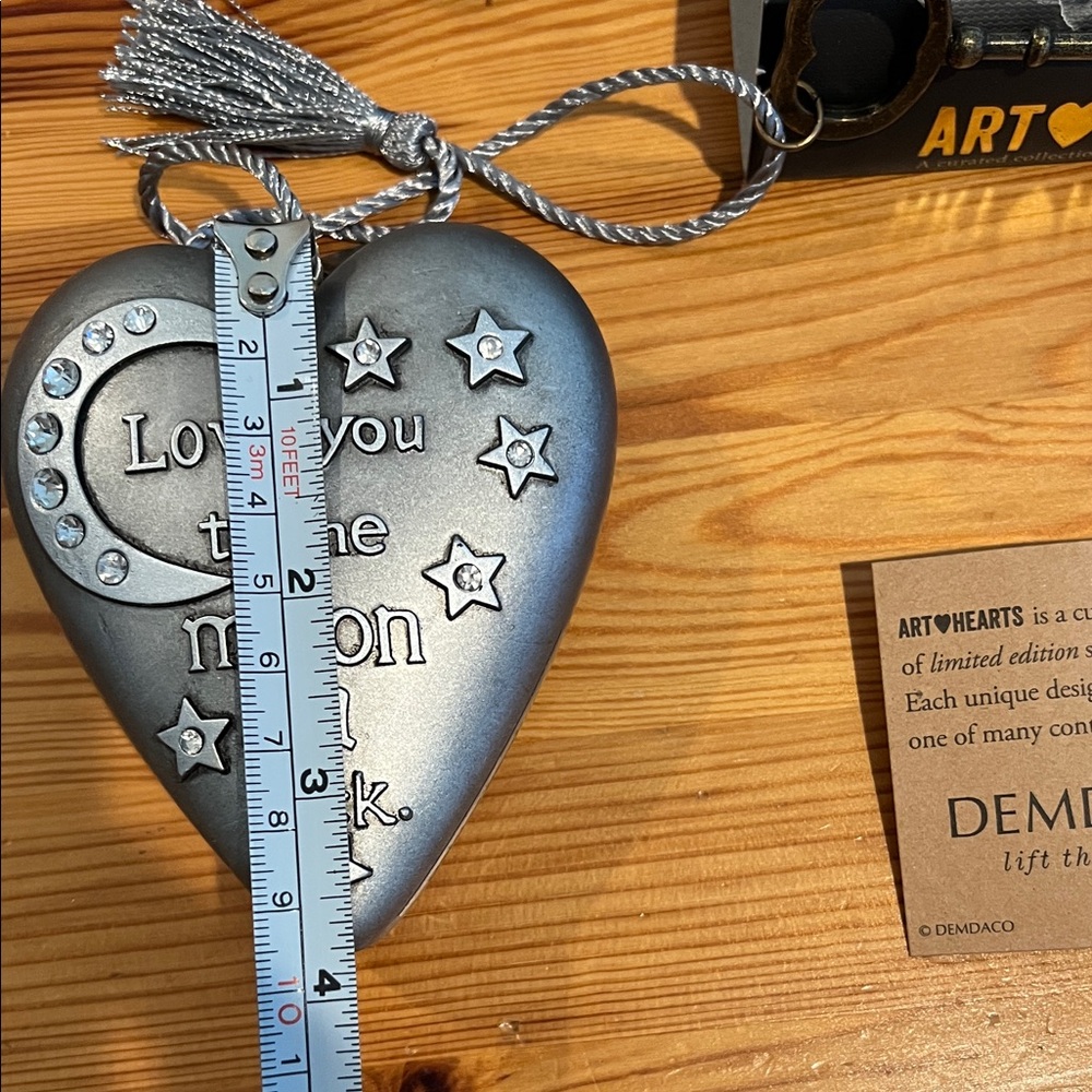 Art🖤Hearts “Love You to the Moon and Back” heart keepsake•Limited edition - Picture 8 of 9